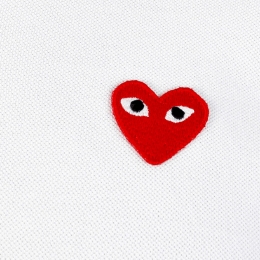 ◆당일◆26SS 레드 와펜 카라 티셔츠 화이트 AX-T006-051-5