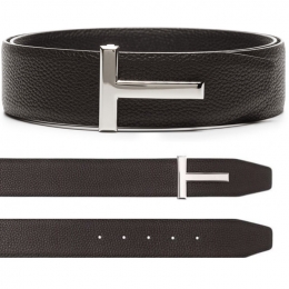 ◆당일◆23SS 은장 T 로고 버클 양면 벨트 브라운/블랙 TB178P LCL236 C7906