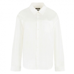 ◆당일◆25SS 로고 자수 슈미즈 셔츠 화이트 COEVD F12459 AAB