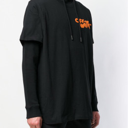 ◆11주년◆버블 폰트 후드티 블랙 OMBB042R19003014 1019