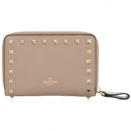 ◆11주년◆락스터드 코인 카드 지갑 핑크베이지 RW2P0P79 BOL P45