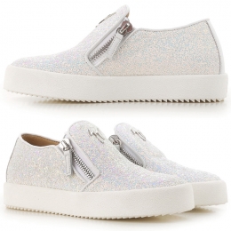 ◆11주년◆여성 메이 슬립온 글리터 화이트 RW70008 009