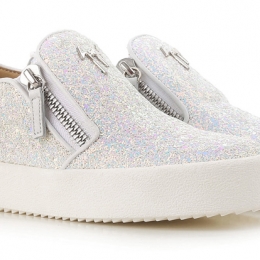 ◆11주년◆여성 메이 슬립온 글리터 화이트 RW70008 009