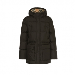 ◆당일◆25FW 버포드 BURFORD 로고 패딩자켓 블랙 8110360