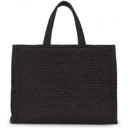 ◆당일◆24FW 라피아 소프트 미디움 토트백 블랙 BB50ZVB1SQ 001