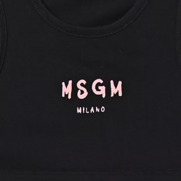 ◆키즈◆여성 크롭 저지 탑 블랙/핑크 S6MSJGTO011 11088