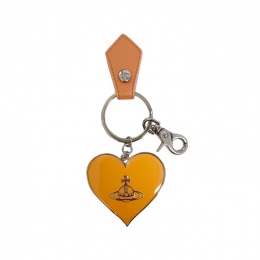◆당일◆26SS ORB 로고 미러 하트 키링 오렌지 8203011WU OM0014 G405