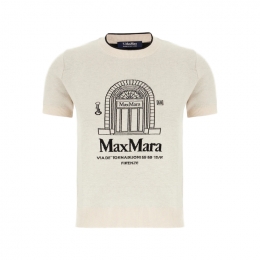 ◆당일◆26SS 에우포리아 SMMEUFORIA 자수 울 반팔 니트 에크루 2619361191 020