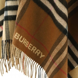 ◆당일◆25FW 자이언트 체크 케이프 아크베이지/다크버치브라운 8059406