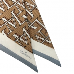 ◆당일◆24FW 로고 트윌리 스키니 스카프 메이플/티크 VS4771 990 E635