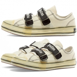 ◆12주년◆로고 스트랩 스니커즈 화이트 PMIA034R20599001 0100