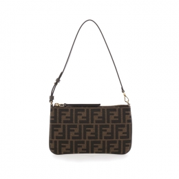 ◆당일◆26SS FF 자카드 바게트 파우치백 브라운 8M0536 A98P F1GL7