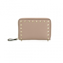 ◆14주년◆락스터드 코인 카드 지갑 핑크베이지 RW2P0P79 BOL P45