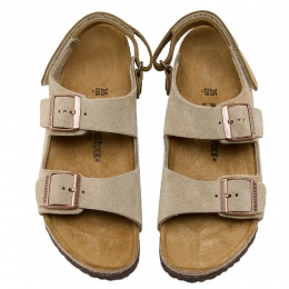 ◆키즈◆25SS 여성 밀라노 AS 네로우핏 스웨이드 샌들 토프 1029471 TAUPE