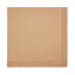 ◆당일◆25FW 울 실크 블렌드 스카프 카멜 FXT069 AJW7 F0QB8