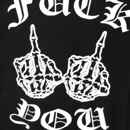 ◆12주년◆백 프린팅 로고 티셔츠 블랙 LA04TEE85BK