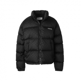 ◆당일◆25FW 트리오페 자카드 나일론 패딩자켓 블랙 2W31A795W 38NO