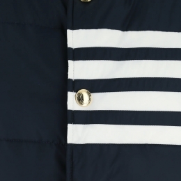 ◆당일◆26SS 사선 패딩 조끼 네이비 MVD017X 05411 415