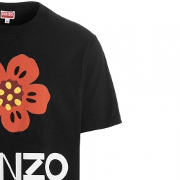◆당일◆24SS 플라워 로고 티셔츠 블랙 5TS445 4SO 99J