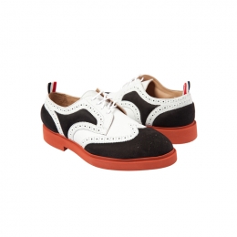 ◆15주년◆패디드 누벅 윙 브로그 블랙/화이트 MFD280APM412