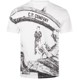 ◆당일◆25SS 아트워크 로고 티셔츠 화이트 18CMTS317A 005431G 103