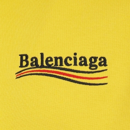 ◆당일◆23FW 웨이브 로고 후드티 옐로우 600583 TKVI9 7442