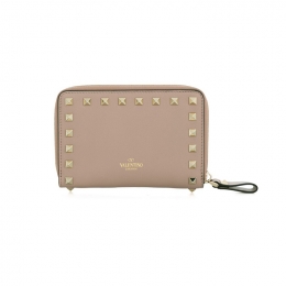 ◆14주년◆락스터드 코인 카드 지갑 핑크베이지 RW2P0P79 BOL P45