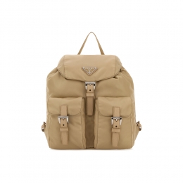 26SS 삼각로고 리나일론 스몰 백팩 베이지 1BZ677 RV44 F0040