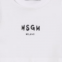 ◆키즈◆여성 크롭 저지 탑 화이트 S6MSJGTO011 001