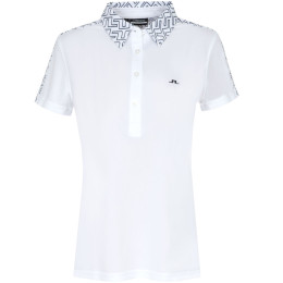 ◆당일◆23SS CARA POLO 백 로고 티셔츠 화이트 GWJT07572 0000