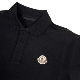 26SS 로고 패치 숄더 스티치 폴로 티셔츠 블랙 8A000 24 89A16 999