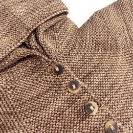 ◆키즈◆키즈 버튼 케이트 케이플릿 카키브라운 K1190W25 255