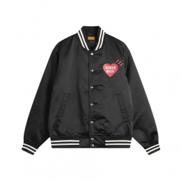 26SS 하트 로고 스타디움 자켓 블랙 HM30JK038 BLACK