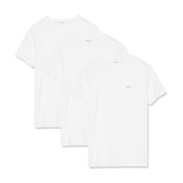 ◆당일◆25FW 로고 프린팅 3 PACK 티셔츠 화이트 M1A 389 M3PK 01