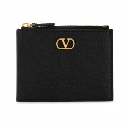 ◆당일◆25FW 시그니처 V 로고 카드지갑 블랙 7W2P0AK9 SNP 0NO
