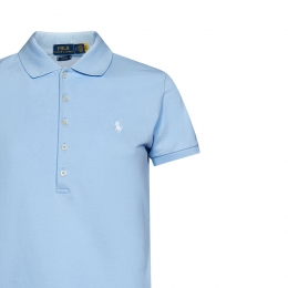 ◆당일◆26SS 포니 로고 자수 슬림핏 카라 티셔츠 스카이블루 211870245 023