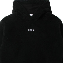 ◆키즈◆22FW 여성 로고 자수 울 후드티 블랙 MS029278 110