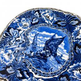 ◆당일◆클래식 마스리흐트 디저트 플레이트 28CM 블루 11204