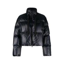 ◆당일◆25FW RAFFAELLA A 로고 패치 드로스트링 패딩 자켓 블랙 VDDJ26435K0001 BKS