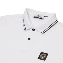 ◆당일◆25SS 로고 패치 슬림핏 폴로 티셔츠 화이트 K1S15 22002SC S0018 V1001