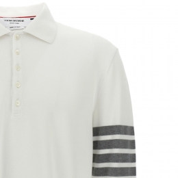 ◆당일◆25FW 클래식 사선 완장 폴로 롱슬리브 화이트 MJP137G 07976 100