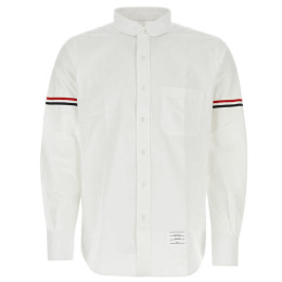 ◆당일◆24FW 스트라이프 슬리브 시어서커 셔츠 화이트 MWL393O 00572 100