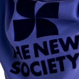 ◆키즈◆키즈 로고 맨투맨 로얄퍼플 TNS S ROYAL PURPLE