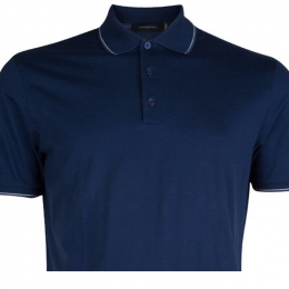 ◆12주년◆삼선 카라 티셔츠 네이비 UG526 747 B09