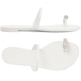 ◆당일◆24SS 링 스트랩 플랫 샌들 화이트 I700000 074