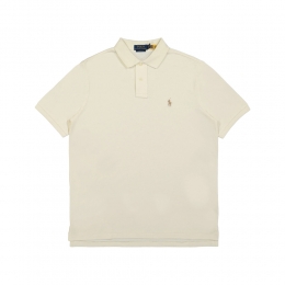 26SS 포니 자수 로고 클래식핏 폴로 티셔츠 크림 710534735 420
