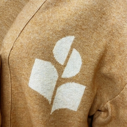 ◆당일◆25FW 노튼 NORTON 로고 가디건 카멜 CA0097FA A1X05E 50CM