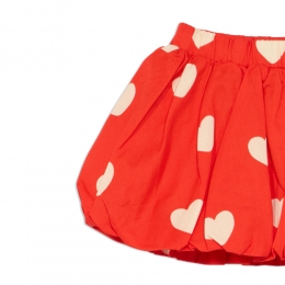 ◆키즈◆키즈 하트 패턴 우븐 벌룬 스커트 레드 26130104 42