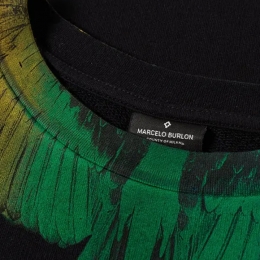 ◆12주년◆레인보우 윙 프린트 맨투맨 블랙 CMBA009S186300071088