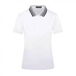 ◆당일◆25SS 플리츠 카라 티셔츠 화이트 G4LS23K866 SNO